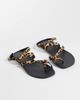 ASOS DESIGN ASOS DESIGN Friction sandals in leopard hair on real leather-Multi - 2