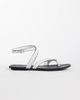ASOS DESIGN ASOS DESIGN Friction sandals in white real leather - 1