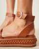 ASOS DESIGN ASOS DESIGN Friday flatform espadrille sandals in tan-Neutral - 3