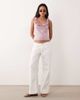 ASOS DESIGN ASOS DESIGN frill detail scoop neck broderie tank top in washed lilac-Purple - 3