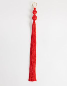 ASOS DESIGN ASOS DESIGN fringe bag charm in red