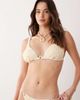 ASOS DESIGN ASOS DESIGN Fuller Bust Jessica textured sequin triangle bikini top in cream-White - 2