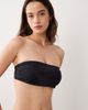 ASOS DESIGN ASOS DESIGN Fuller Bust Maya St Lucia bandeau bikini top with hidden underwire in black - 1