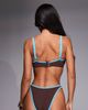 ASOS DESIGN ASOS DESIGN Fuller Bust Ronnie ribbed contrast binding underwire bikini top in chocolate-Brown - 2