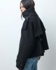 ASOS DESIGN ASOS DESIGN funnel cropped cape formal coat in black - 3