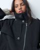 ASOS DESIGN ASOS DESIGN funnel cropped cape formal coat in black - 4