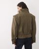 ASOS DESIGN ASOS DESIGN funnel neck belted hem 80s sporty jacket in olive-Green - 4