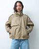 ASOS DESIGN ASOS DESIGN funnel neck cropped cape trench coat in rye-Neutral - 2
