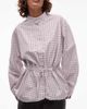 ASOS DESIGN ASOS DESIGN funnel neck drawstring waist shirt in check-Multi - 2