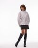ASOS DESIGN ASOS DESIGN funnel neck drawstring waist shirt in check-Multi - 3