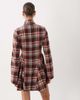 ASOS DESIGN ASOS DESIGN funnel neck tailored godet mini dress in red plaid-Multi - 4
