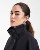 ASOS DESIGN ASOS DESIGN funnel neck tie belt trench coat in black - 3