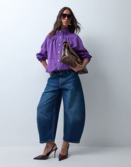 ASOS DESIGN ASOS DESIGN funnel neck track jacket in purple