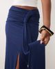 ASOS DESIGN ASOS DESIGN gathered sarong style maxi skirt in navy - 2