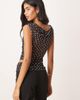 ASOS DESIGN ASOS DESIGN gathered short sleeve off-shoulder mesh top in black polka dot - part of a set-Multi - 4
