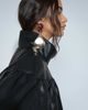 ASOS DESIGN ASOS DESIGN gathered shoulder leather look jacket in black - 2