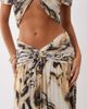 ASOS DESIGN ASOS DESIGN gathered waist mesh maxi skirt in animal print - part of a set-Multi - 3