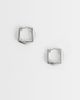 ASOS DESIGN ASOS DESIGN geometric hoop earring in silver - 1