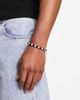 ASOS DESIGN ASOS DESIGN glass faux pearl bracelet with black beads-Multi - 4