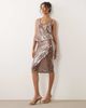 ASOS DESIGN ASOS DESIGN glass sequin pencil midi skirt in brown - part of a set - 1