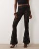 ASOS DESIGN ASOS DESIGN godet lace flared pants in black - 4