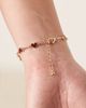 ASOS DESIGN ASOS DESIGN gold chain heart bracelet with burgundy enamel - 2