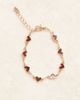 ASOS DESIGN ASOS DESIGN gold chain heart bracelet with burgundy enamel - 3