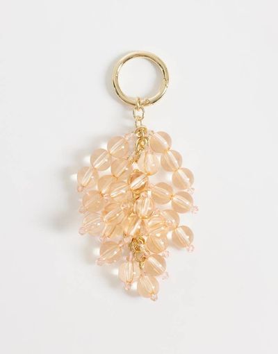 ASOS DESIGN ASOS DESIGN grape bag charm in neutral-White