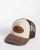 ASOS DESIGN ASOS DESIGN graphic trucker cap in brown - 1