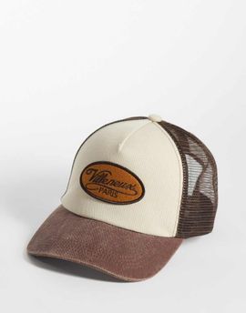 ASOS DESIGN ASOS DESIGN graphic trucker cap in brown