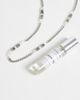 ASOS DESIGN ASOS DESIGN gray beaded and chain necklace in silver - 2