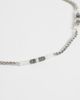 ASOS DESIGN ASOS DESIGN gray beaded and chain necklace in silver - 3