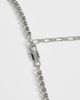 ASOS DESIGN ASOS DESIGN gray beaded and chain necklace in silver - 4