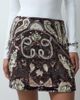 ASOS DESIGN ASOS DESIGN Grecian embellished mini skirt-Brown - 2