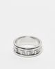 ASOS DESIGN ASOS DESIGN Greek wave cut-out band ring in silver - 1