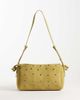 ASOS DESIGN ASOS DESIGN grommet faux suede adjustable crossbody bag in ocher-Green - 1