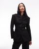 ASOS DESIGN ASOS DESIGN grown on neck high break point blazer in black - 1