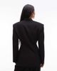 ASOS DESIGN ASOS DESIGN grown on neck high break point blazer in black - 3
