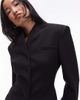 ASOS DESIGN ASOS DESIGN grown on neck high break point blazer in black - 4