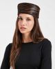 ASOS DESIGN ASOS DESIGN hair-on leather pillbox hat in brown zebra-Multi - 1