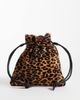 ASOS DESIGN ASOS DESIGN hair-on leather pouch clutch in leopard print-Brown - 1