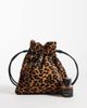 ASOS DESIGN ASOS DESIGN hair-on leather pouch clutch in leopard print-Brown - 3