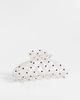 ASOS DESIGN ASOS DESIGN hair claw clip in pearlized with polka dots-Multi - 1