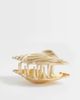 ASOS DESIGN ASOS DESIGN hair claw clip with conch shell design in brushed gold tone - 3
