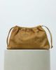 ASOS DESIGN ASOS DESIGN hair on leather drawstring pouch clutch bag with detachable strap in camel-brown-Green - 2