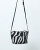 ASOS DESIGN ASOS DESIGN hair on leather mini flap top crossbody bag in zebra print-Multi - 3