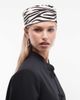 ASOS DESIGN ASOS DESIGN hair on leather pillbox hat in zebra print-Multi - 1