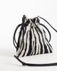 ASOS DESIGN ASOS DESIGN hair on leather pouch grab bag in zebra print-Multi - 4