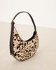 ASOS DESIGN ASOS DESIGN hair on real leather asymmetric scoop shoulder bag with buckle detail in cow print-Multi - 4