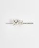 ASOS DESIGN ASOS DESIGN hair pin with faux dalmatian design in brushed silver-Multi - 1